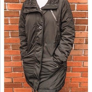 Athlete Long Black Coat